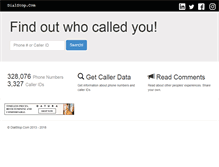 Tablet Screenshot of dialstop.com